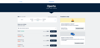 Vuelo Madrid- Oporto desde 19€ con Skyscanner