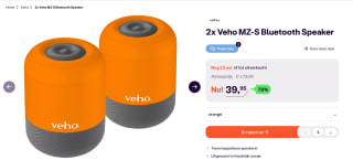 Velo Draadloze Bluetooth Speakers, 2 voor €39,95 bij iBOOD