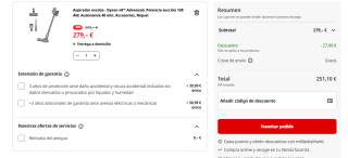 Dyson Days hasta 30% + 10% EXTRA en tu compra productos Dyson