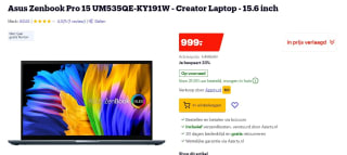 Asus Zenbook Pro 15 UM535QE-KY191W - Laptop voor €999 bij Bol.com
