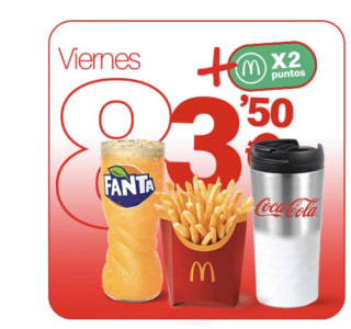 Oferta NAVIDAD McDonald’s viernes 8 por solo 3,50€