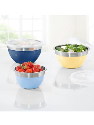 Gratis set van 3 roestvrijstalen schalen bij bestelling bij Klingel