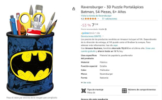 3D Puzzle Portalàpices Batman, 54 Piezas marca Ravensburger por 7,19€