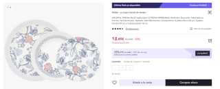 Vajilla 12 piezas opal azul Thelma Blue Arcopal por 8,75€