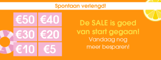 Tot €50 korting dmv diverse codes bij Pinkorblue
