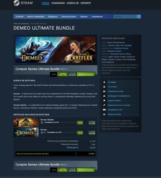 Juego Demeo Ultimate Bundle Steam por solo 20,27€