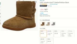 UGG kinderschoenen voor €41,95 bij Amazon