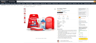 Kit da Colgate com escova, pasta de dente e enxaguante - R$ 19,97