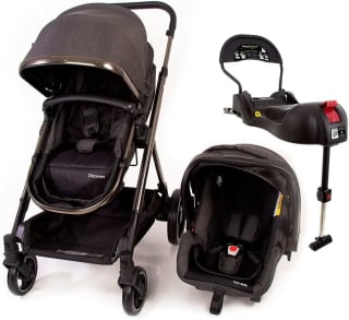 Carrinho de bebê da Travel System Discover, Black Chrome - R$ 2.111,90