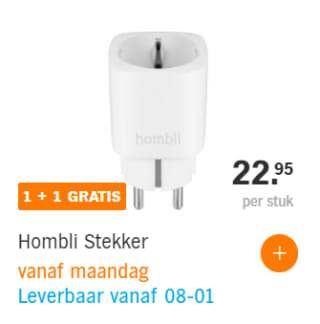 1+1 gratis op alle producten van Hombli bij AH