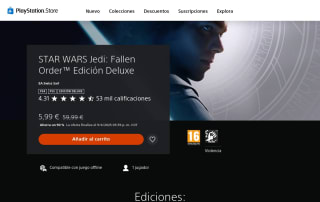 STAR WARS Jedi: Fallen Order Deluxe PS5 por 5,99€