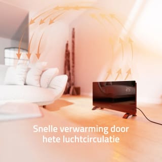 Hombli Smart Convection Heater - 2000W Black Glass voor €69,95 bij Ibood