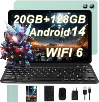 Newest Android 14 Tablet 10 Pulgadas, 20GB RAM + 128GB ROM (1TB TF), 5G+2.4G WiFi 6+ BT 5.0 por 75,99€