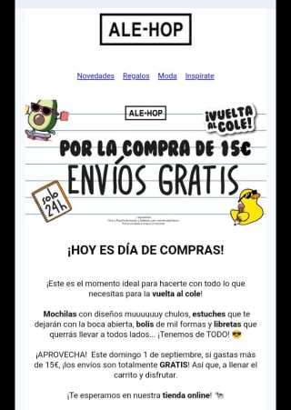 Envíos Gratis con Alehop.