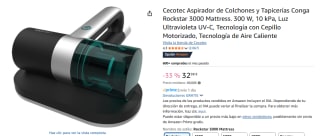 Cecotec Aspirador de Colchones y Tapicerías Conga Rockstar 3000 Mattress por 32,98€