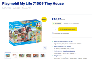 Playmobil My Life "Tiny House" (71509) voor €55,49 bij Suprabazar