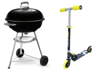 Asador Jumbo Joe Premium 22 + Scooter por $1,899 en HEB
