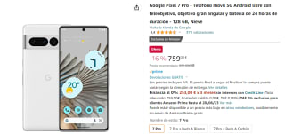Google Pixel 7 Pro 5G 12GB/128GB Blanco (Snow) Dual SIM por 759€