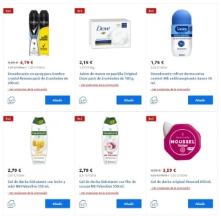 3×2 en artículos de Perfumería Carrefour.