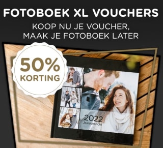 Fotoboeken XL voucher met 50% korting bij Smartphoto