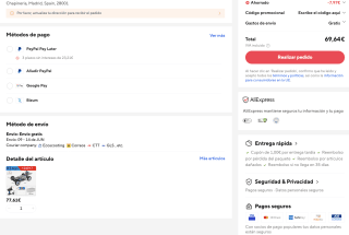 Coche Wltoys 124017 de carreras RC RTR V8 1/12 2.4G con motor sin escobillas 4x4 y 75 km/h por 69,64€