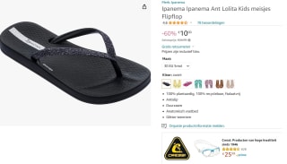 Ipanema Lolita meisjes slippers voor €10 bij Amazon