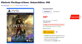 Flintlock: The Siege of Dawn Deluxe Edition (PS5) voor €34,74 bij Bol