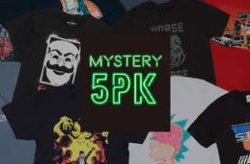 5 Camisetas Misteriosas por 21,99€
