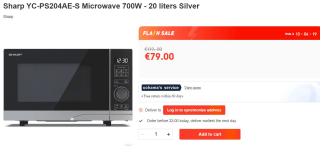 Sharp YC-PS204AE-S magnetron voor €79 bij Ochama