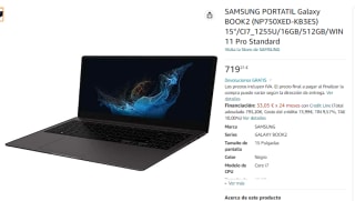Portátil Samsung Galaxy BOOK2 (NP750XED-KB3ES) por 719.21€