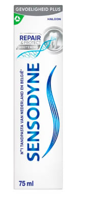 Sensodyne Repair & Protect Whitening Tandpasta 1+1 gratis bij Kruidvat