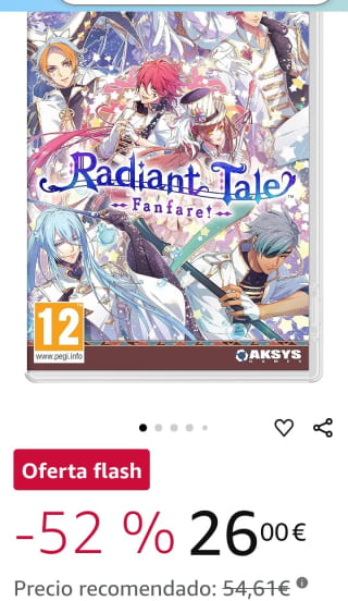 Radiant Tale Fanfare Nintendo Switch por 26€.