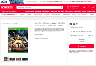 Jogo: Contra - Rogue Corps para Xbox One - R$ 20,41