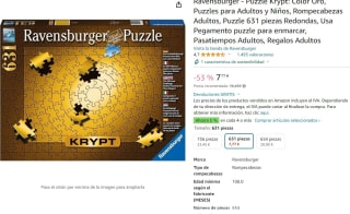 Puzzle Krypt Gold Ravensburger 631 piezas por 7,77€