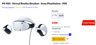 Sony PlayStation VR2 voor €339 bij Bol