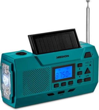 Medion E66806 noodradio dynamo handzwengel voor €9,95 bij Bol