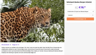 Safaripark Beekse Bergen tickets vanaf €18,20 bij Actievandedag