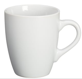 Beker wit voor €0,35