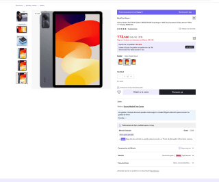 Xiaomi Redmi Pad SE 8GB 256GB por solo 172,56€ (Nuevos usuarios 69,02€)