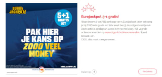 5+1 gratis op Eurojackpot loten bij CIGO