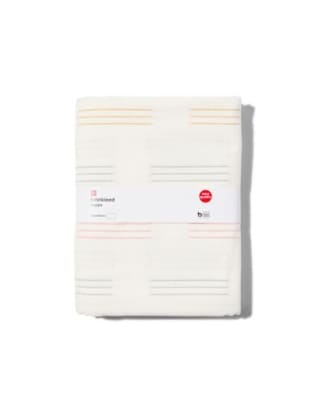 Ecru Katoenen tafelkleed met streepjes 140x240 voor €12 bij de Hema