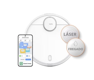 Xiaomi Robot Vacuum S12 Robot Aspirador y fregasuelos con Sistema Inteligente de navegación láser (LDS) succión de 4000 Pa por 147,93€
