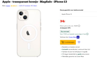 Apple - transparant hoesje - MagSafe - iPhone 13 voor €34 bij Bol