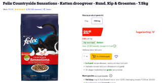 FELIX Kattenvoer droog Sensations Countryside 7,5 kg voor €21,41 bij Bol.com