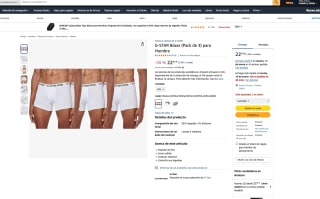 Pack de 3 G-STAR Bóxer para Hombre por solo 18€