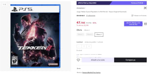 Juego PS5 Tekken 8 por 47.7€ (Cuenta Nueva 35.7€)