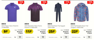 Tot 75% korting op alles van Asics bij Sport-korting