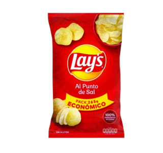 Patatas fritas al punto de sal Lay's bolsa 265g por solo 1,87€