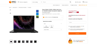 Razer Blade 18 Core i9 por 2.099€