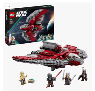 LEGO - Star Wars - Lanzadera Jedi T-6, nave estelar, con espadas láser de 599 Piezas por 34.99€
